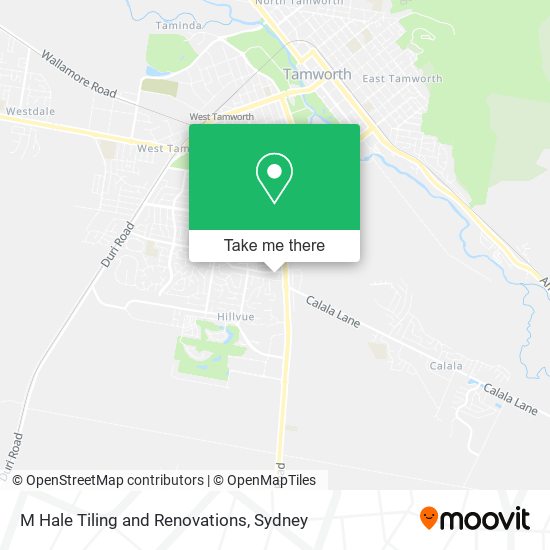 M Hale Tiling and Renovations map