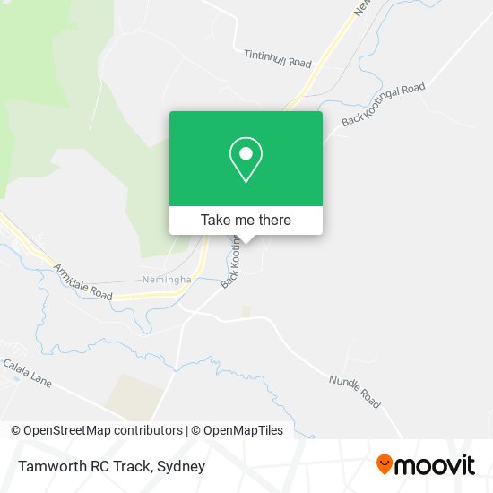 Mapa Tamworth RC Track