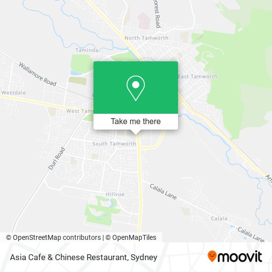 Asia Cafe & Chinese Restaurant map