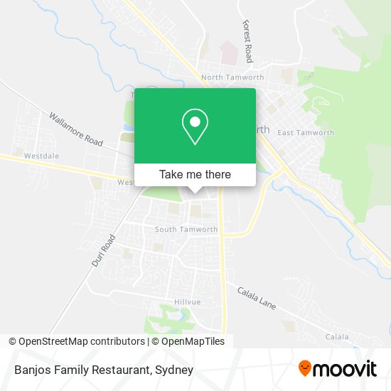 Banjos Family Restaurant map
