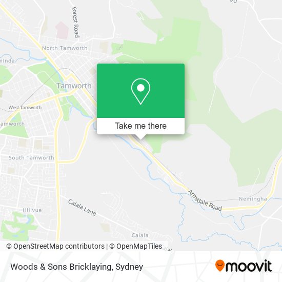 Woods & Sons Bricklaying map