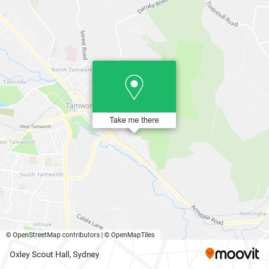 Oxley Scout Hall map