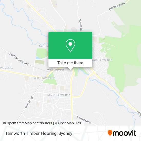Mapa Tamworth Timber Flooring