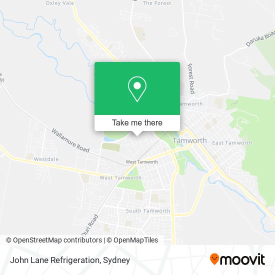 John Lane Refrigeration map
