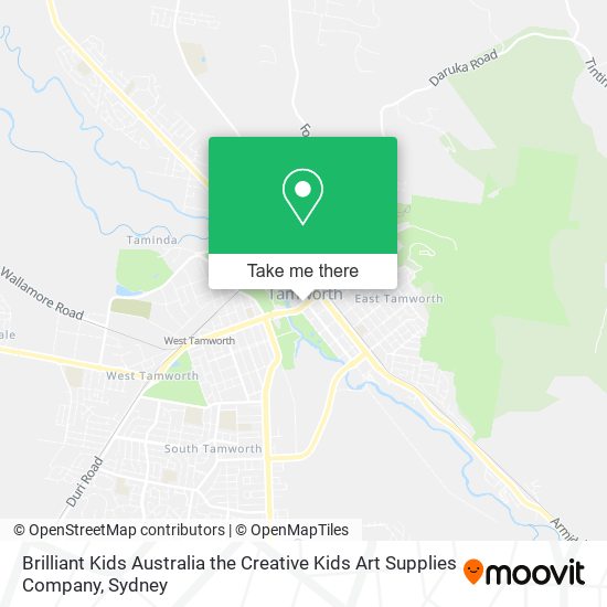 Mapa Brilliant Kids Australia the Creative Kids Art Supplies Company