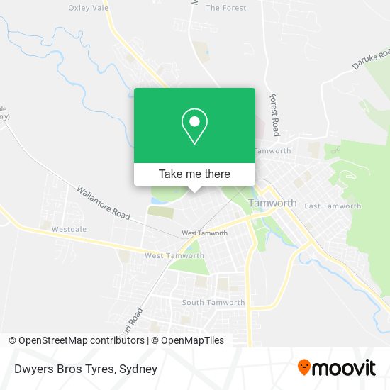 Dwyers Bros Tyres map