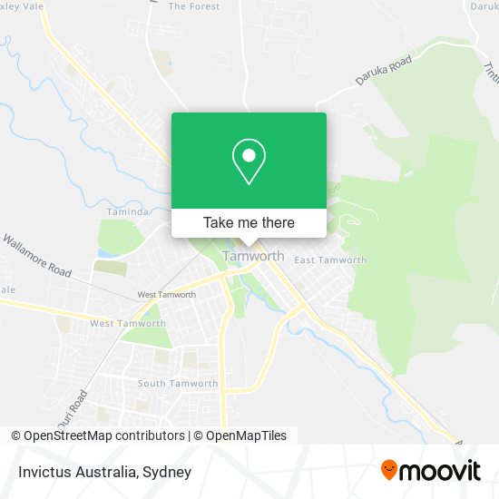 Invictus Australia map