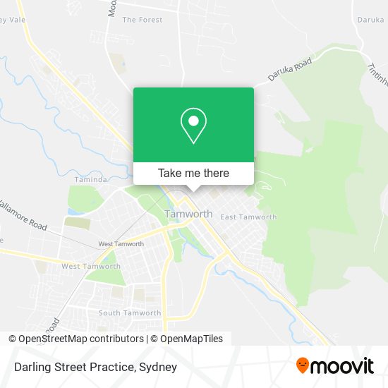 Darling Street Practice map