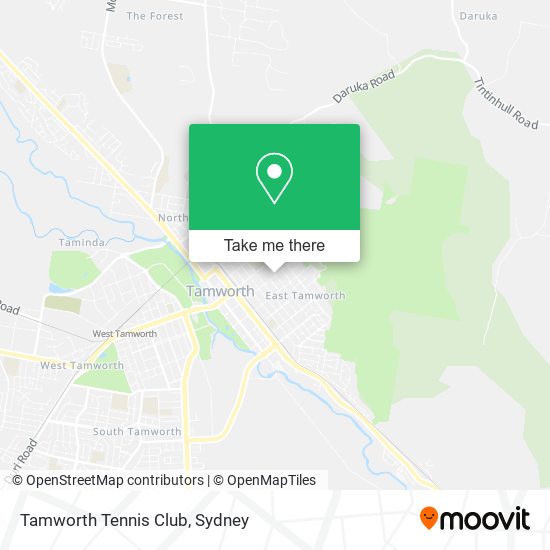 Tamworth Tennis Club map