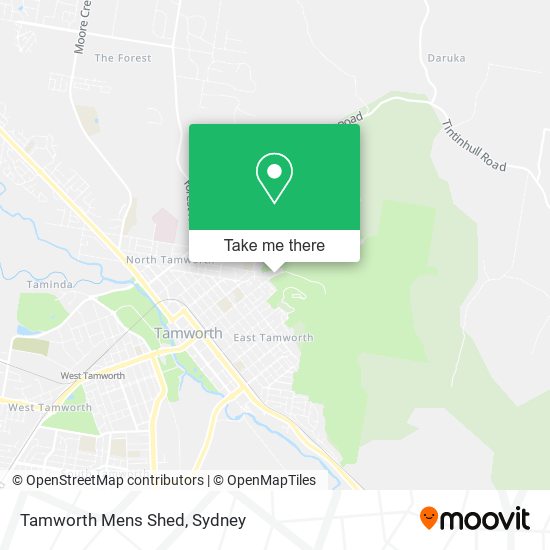 Tamworth Mens Shed map