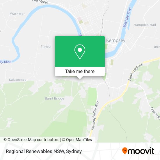 Regional Renewables NSW map