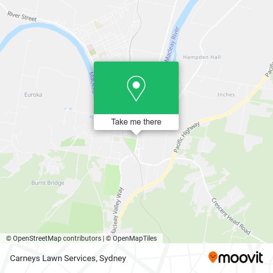 Carneys Lawn Services map