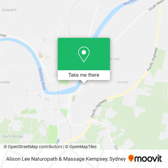 Alison Lee Naturopath & Massage Kempsey map