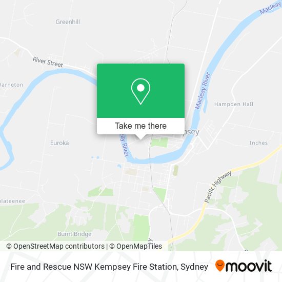 Fire and Rescue NSW Kempsey Fire Station map