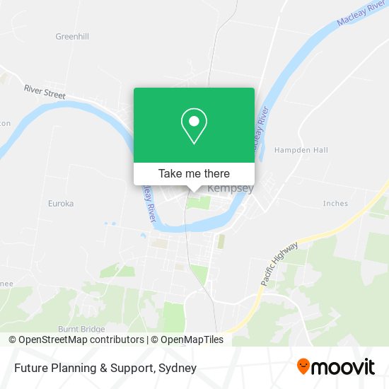 Future Planning & Support map