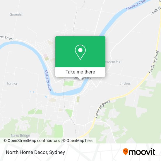 North Home Decor map