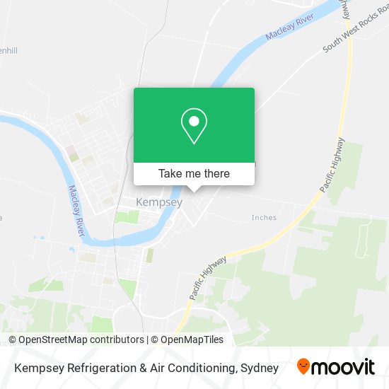 Kempsey Refrigeration & Air Conditioning map