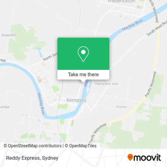 Reddy Express map