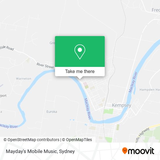 Mapa Mayday's Mobile Music