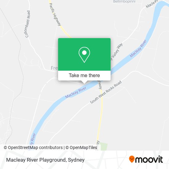 Macleay River Playground map