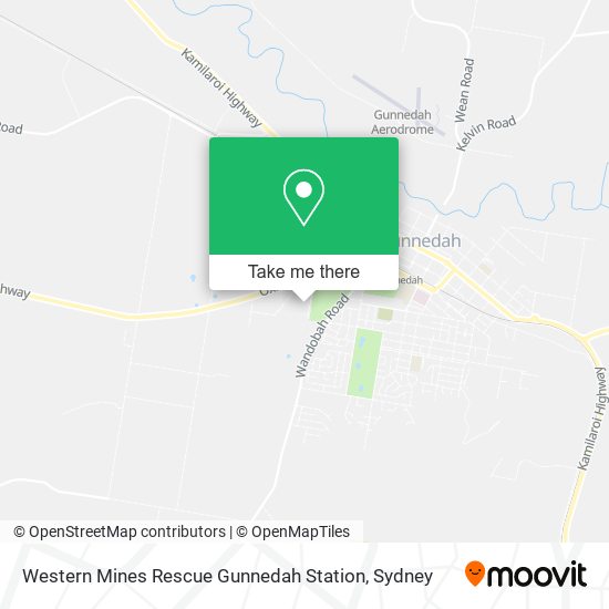 Western Mines Rescue Gunnedah Station map