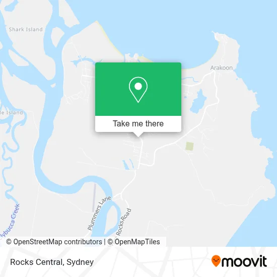 Rocks Central map