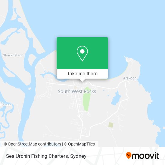 Sea Urchin Fishing Charters map