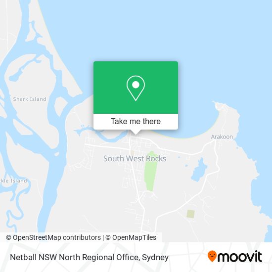 Netball NSW North Regional Office map