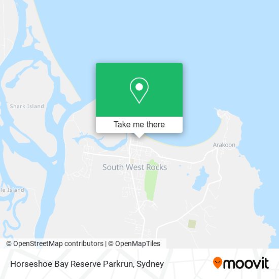 Mapa Horseshoe Bay Reserve Parkrun