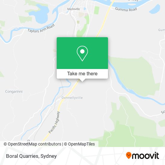 Boral Quarries map