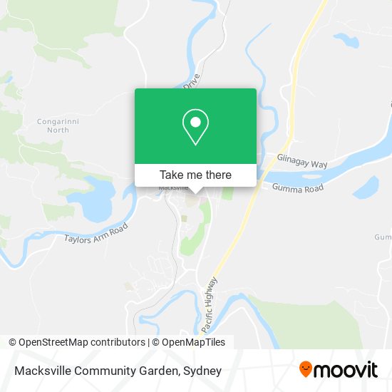 Macksville Community Garden map
