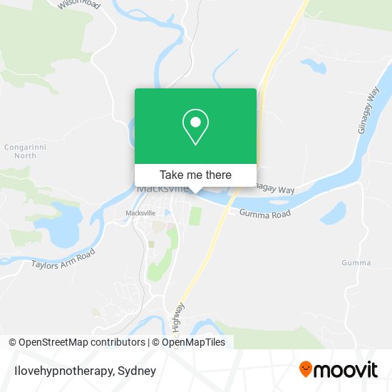 Ilovehypnotherapy map