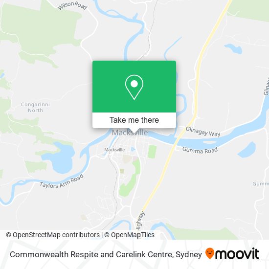 Commonwealth Respite and Carelink Centre map