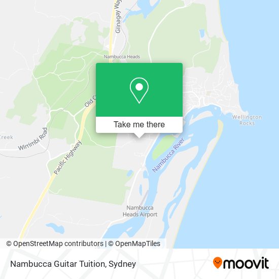 Nambucca Guitar Tuition map