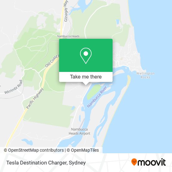 Tesla Destination Charger map