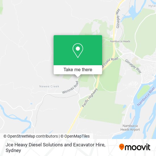 Jce Heavy Diesel Solutions and Excavator Hire map