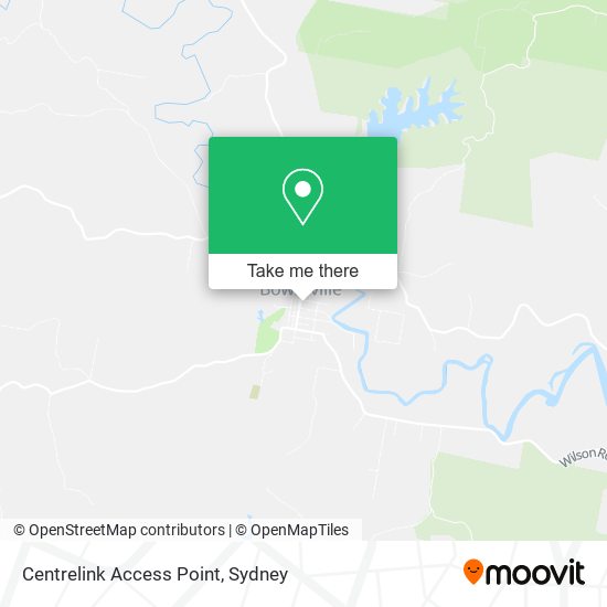Centrelink Access Point map