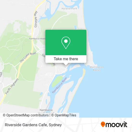 Mapa Riverside Gardens Cafe