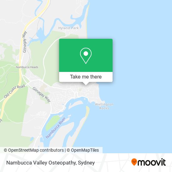 Mapa Nambucca Valley Osteopathy