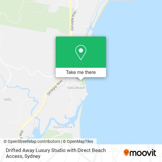 Drifted Away Luxury Studio with Direct Beach Access map