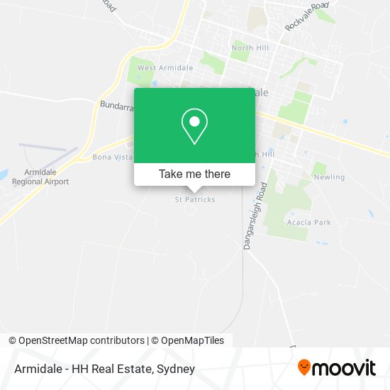 Mapa Armidale - HH Real Estate