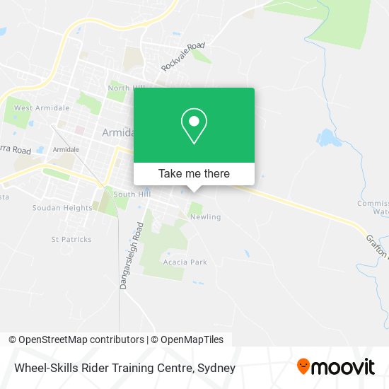 Mapa Wheel-Skills Rider Training Centre