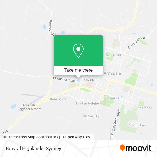 Bowral Highlands map