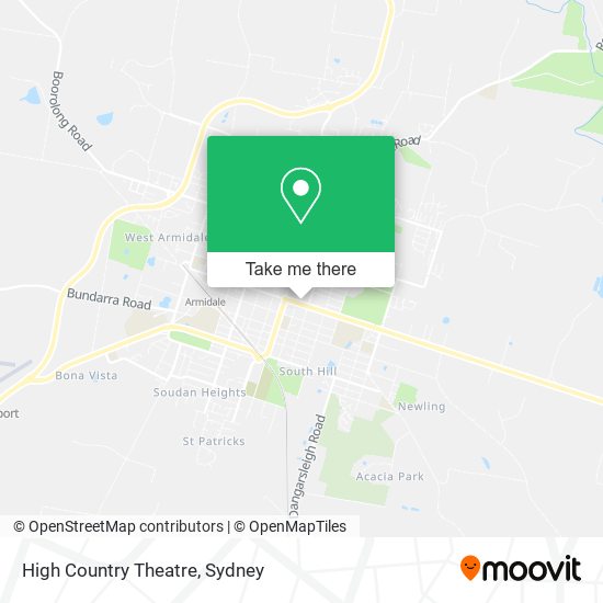 High Country Theatre map