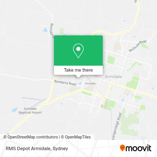 Mapa RMS Depot Armidale