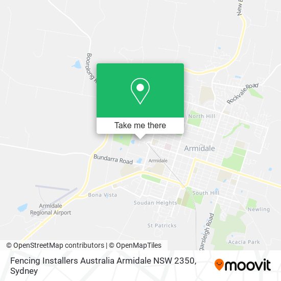 Mapa Fencing Installers Australia Armidale NSW 2350