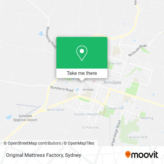 Original Mattress Factory map