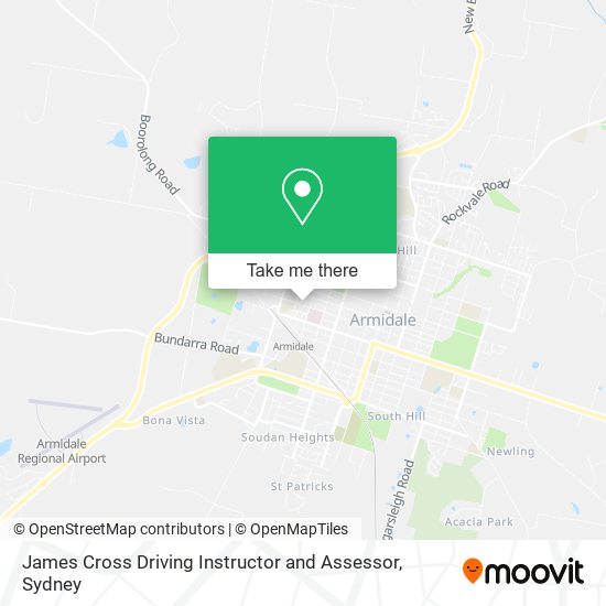 James Cross Driving Instructor and Assessor map