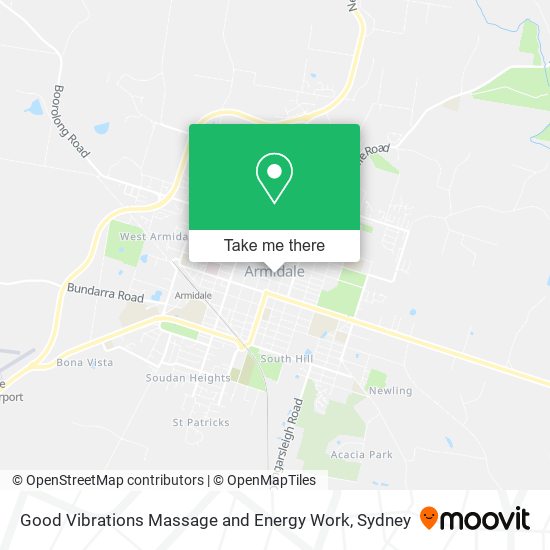 Mapa Good Vibrations Massage and Energy Work