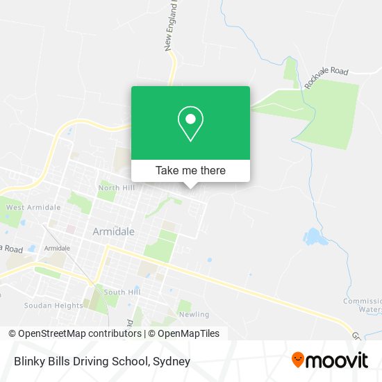 Blinky Bills Driving School map